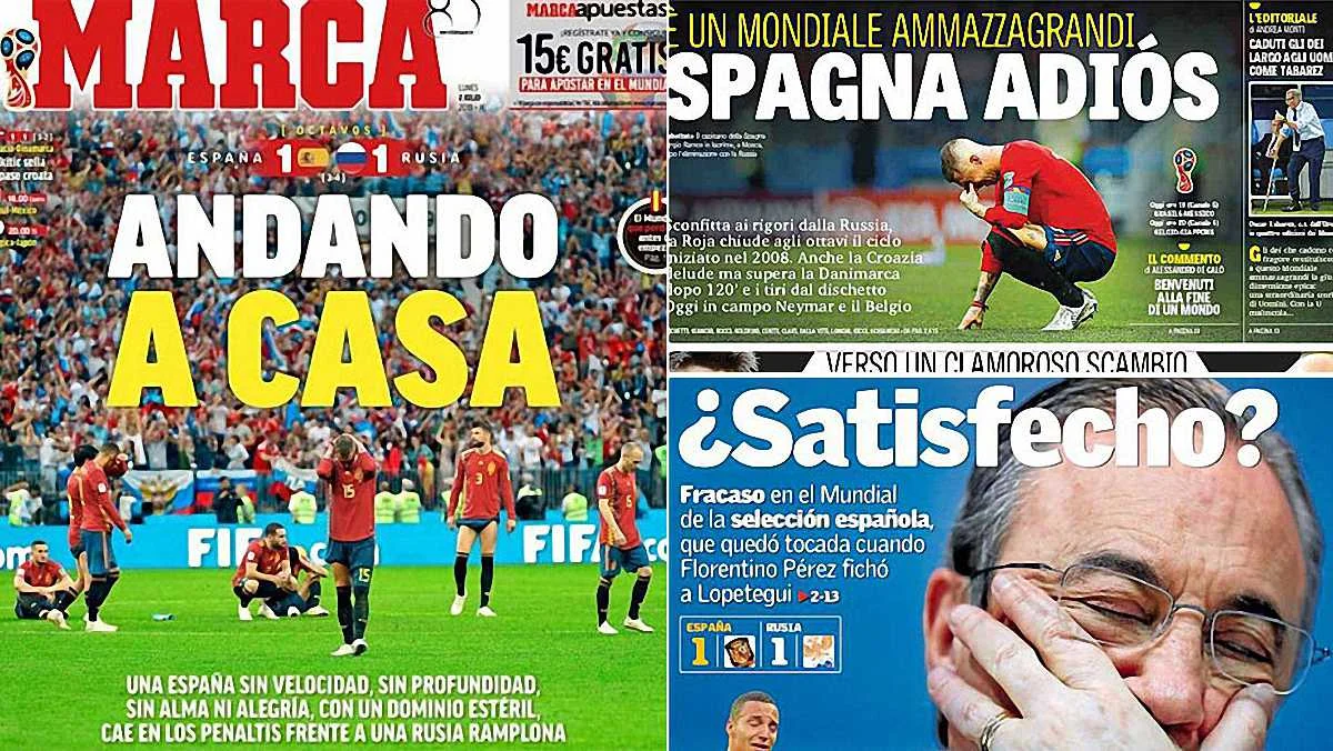 Матч Іспанія – Росія на ЧС-2018 в огляді іспанських ЗМІ