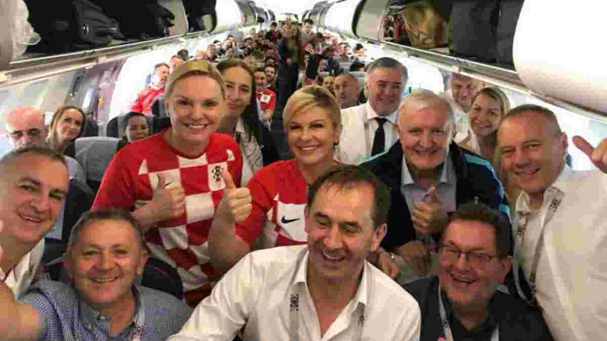 Хорватія – Данія: президент балканців переглядала матч на трибунах як звичайний вболівальник
