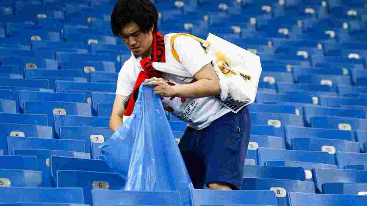 ЧМ-2018: японские болельщики убрали за собой мусор после матча против Бельгии
