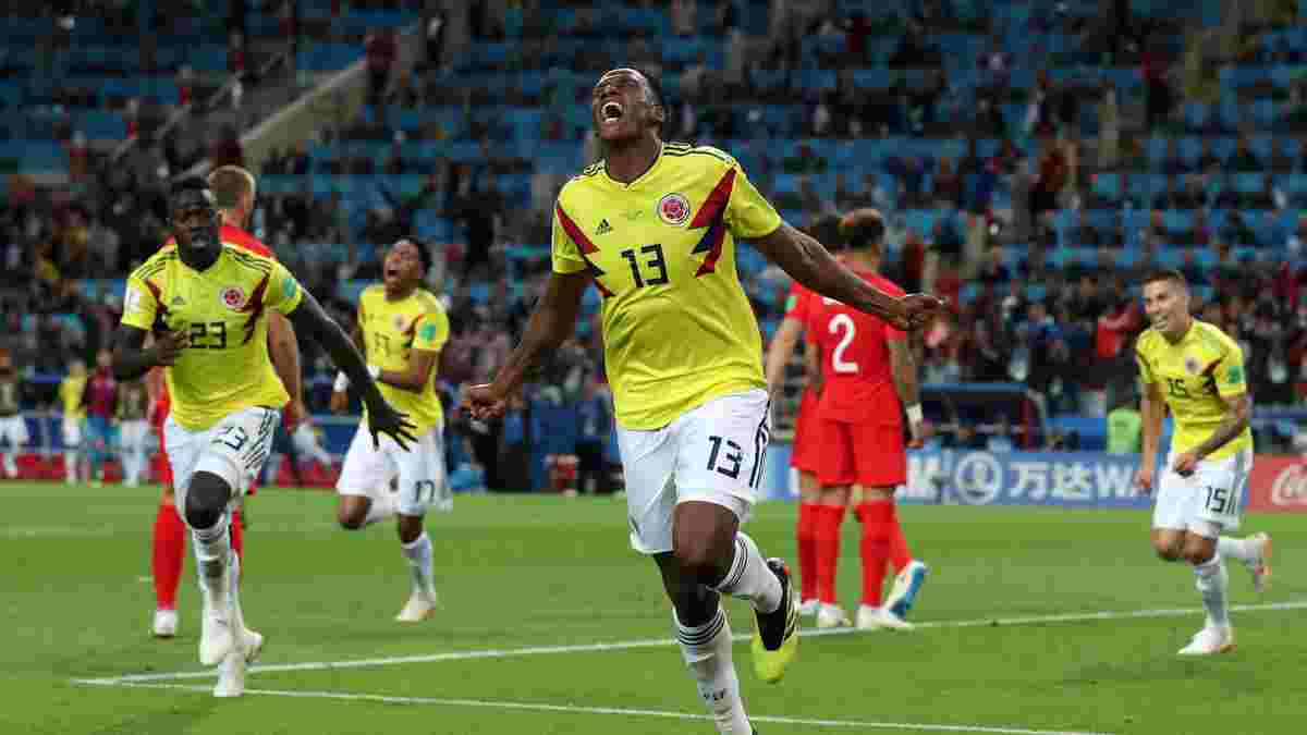 Колумбия – Англия: Ерри Мина стал самым результативным защитником чемпионатов мира
