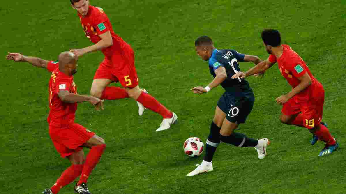 ЧМ-2018 Франция – Бельгия: судьбу полуфинала решает "золотой гол", Мбаппе и Дешам ставят исторические рекорды