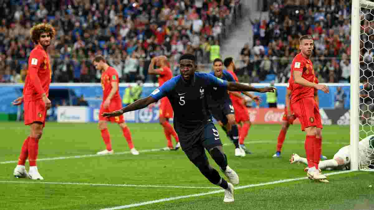 Франція – Бельгія: Умтіті визнали найкращим гравцем матчу