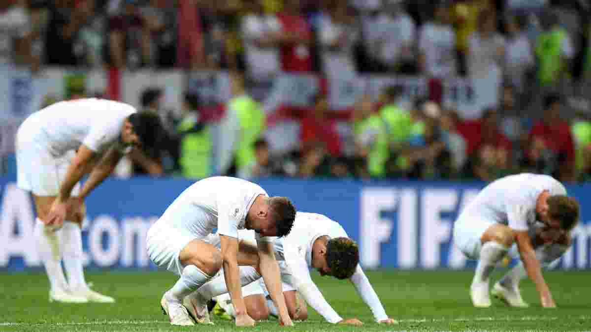 Збірна Англії програла чотири останніх півфінали на чемпіонатах світу та Європи