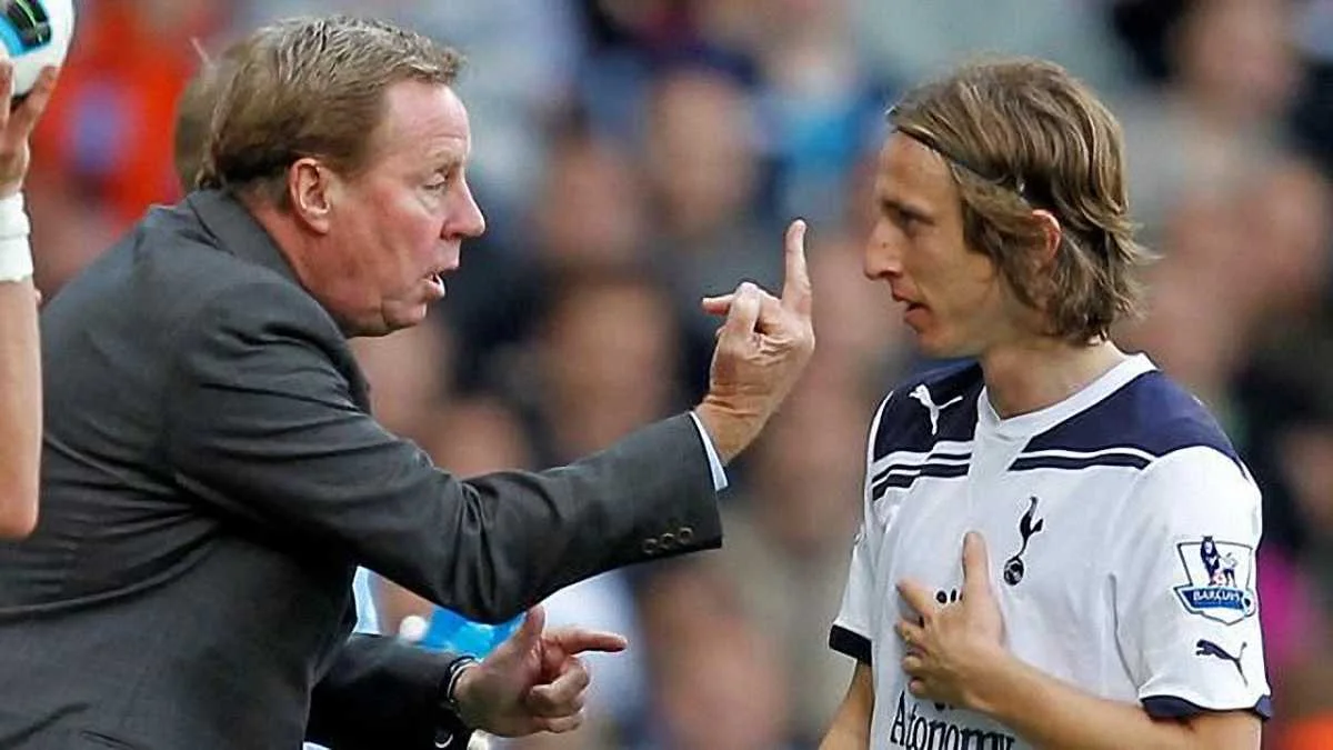 Харри Реднапп и Лука Модрич / Фото eurosport