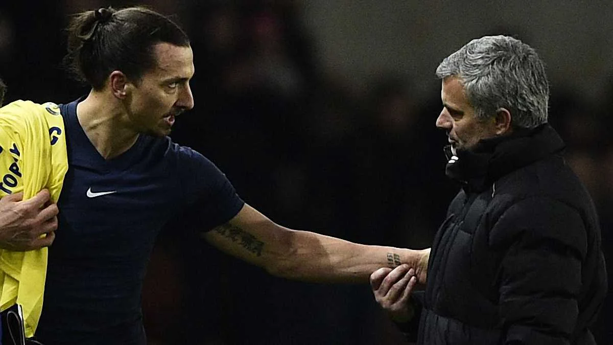Златан Ібрагімовіч та Жозе Моурінью / Фото eurosport