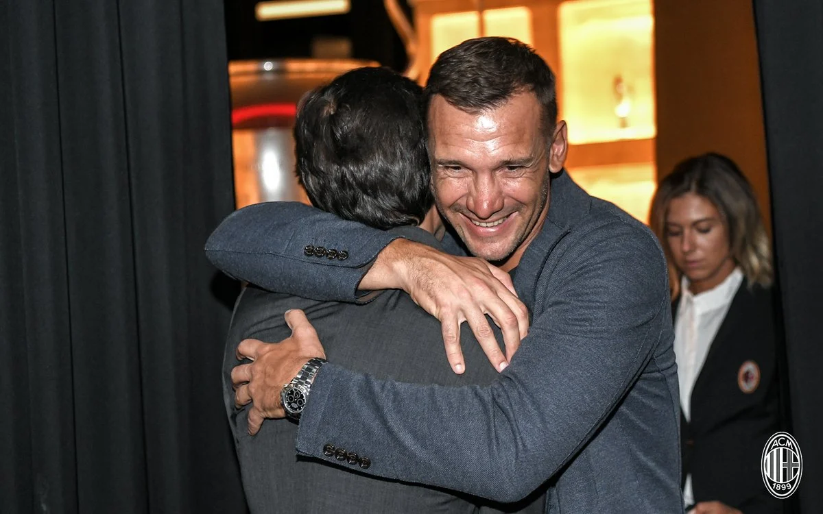 Леонардо та Андрій Шевченко / Фото ФК Мілан