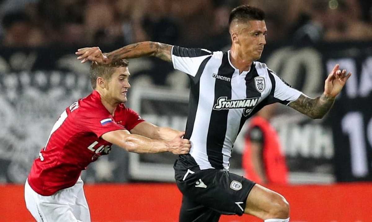 Євген Хачеріді в матчі проти Спартака / фото із соцмереж
