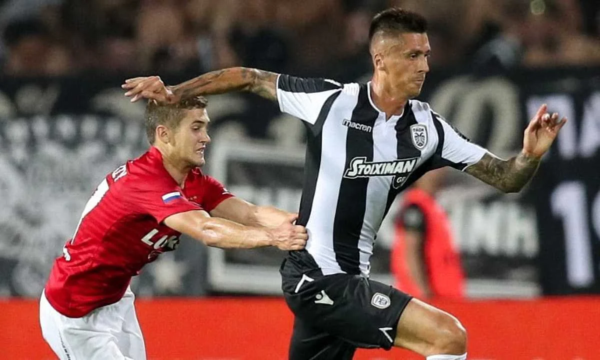 Євген Хачеріді в матчі проти Спартака / фото із соцмереж