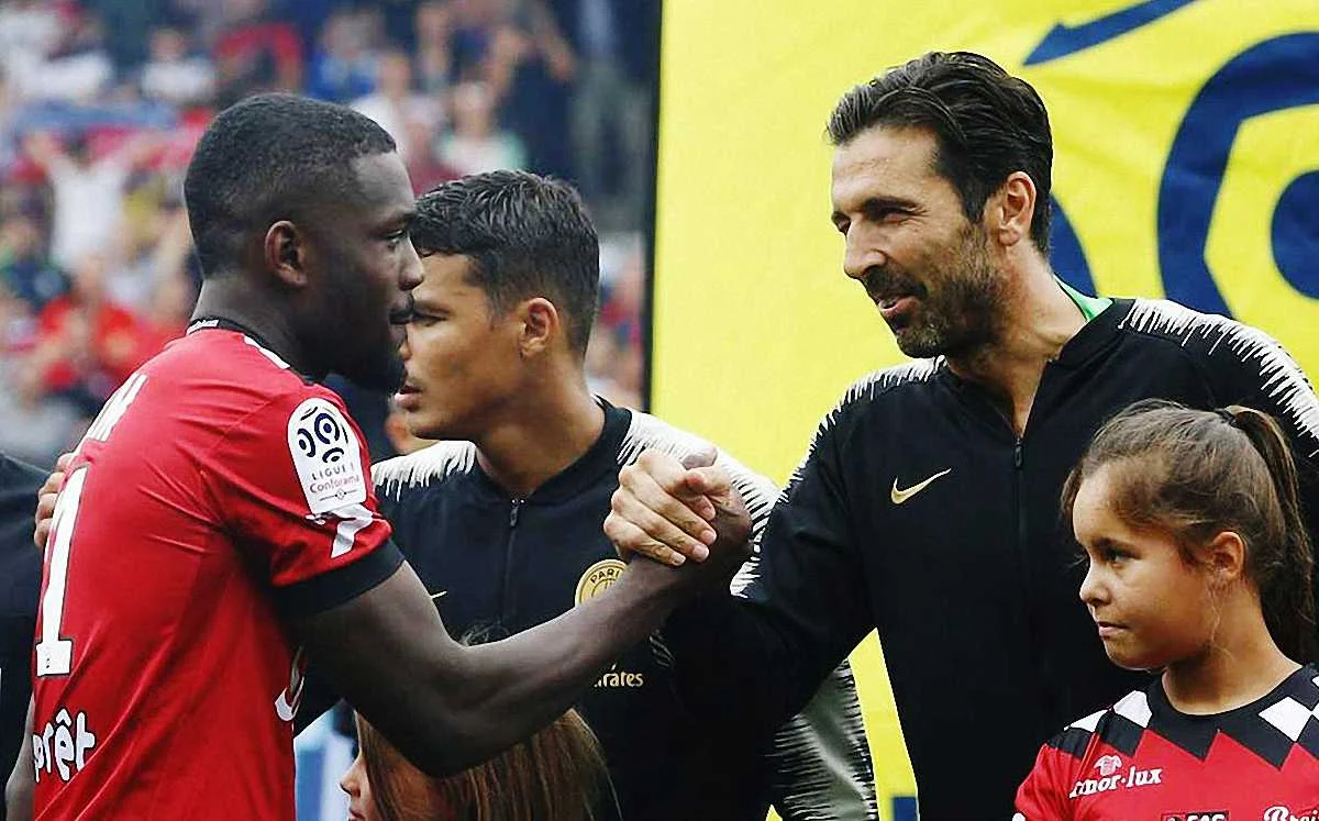 Маркус Тюрам и Джанлуиджи Буффон / Фото ПСЖ