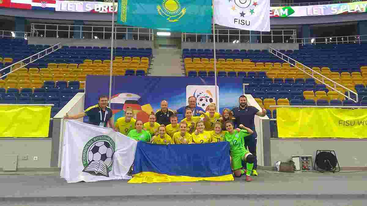 Женская сборная Украины вышла в финал студенческого чемпионата мира по футзалу
