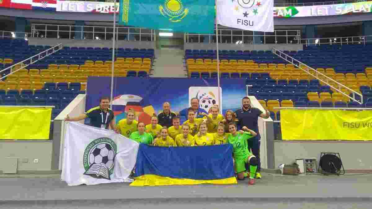 Жіноча збірна України з футзалу посіла 2 місце на студентському чемпіонаті світу, чоловіки перемогли у матчі за 3 місце
