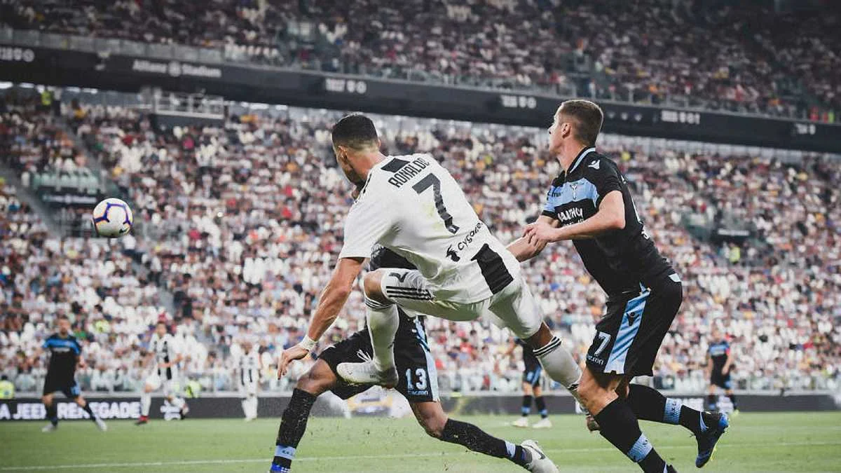 Кріштіану Роналду в матчі з Лаціо / фото: ФК Ювентус