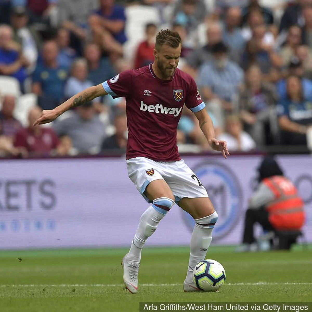 Андрей Ярмоленко в матче Арсенал – Вест Хэм