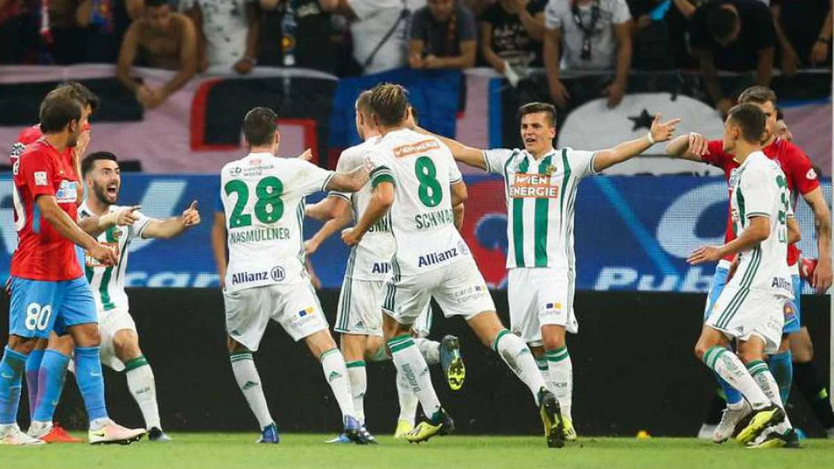 Рапид Вена прошел Стяуа и вышел в групповой турнир Лиги Европы