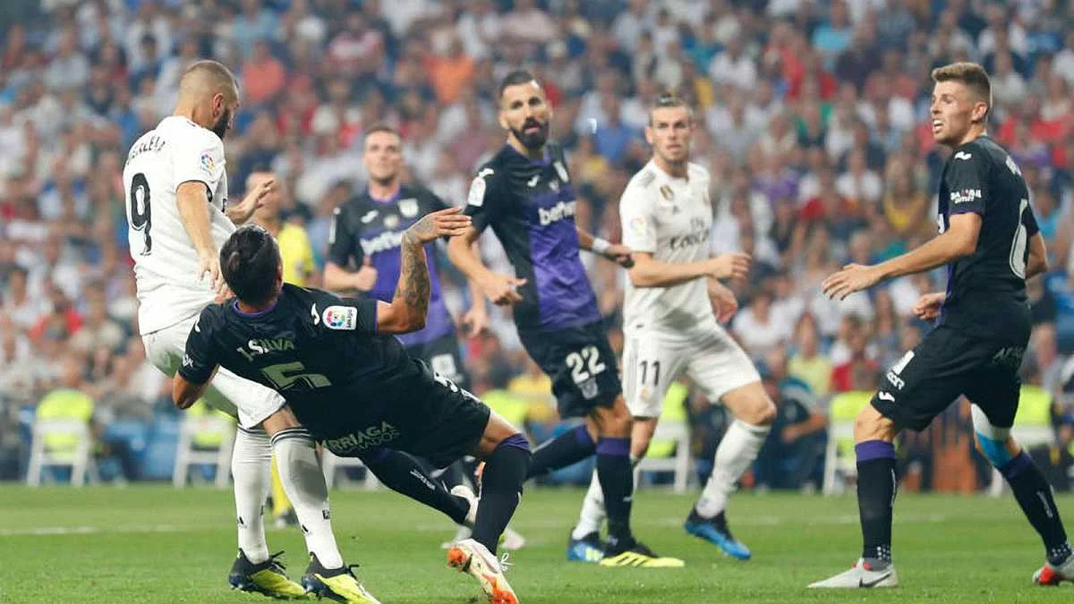 Карим Бензема в матче с Леганесом / фото ФК Реал Мадрид