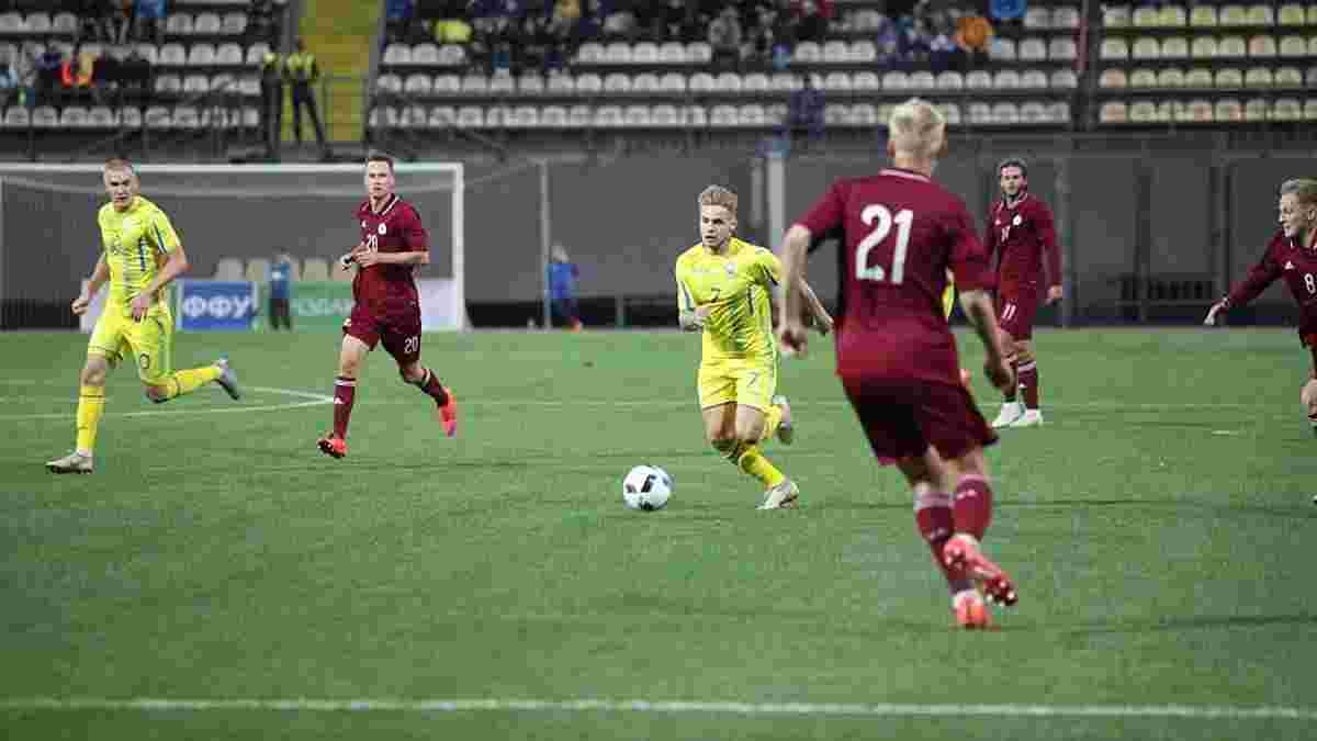 Молодежная сборная Украины в драматичном матче обыграла команду Латвии
