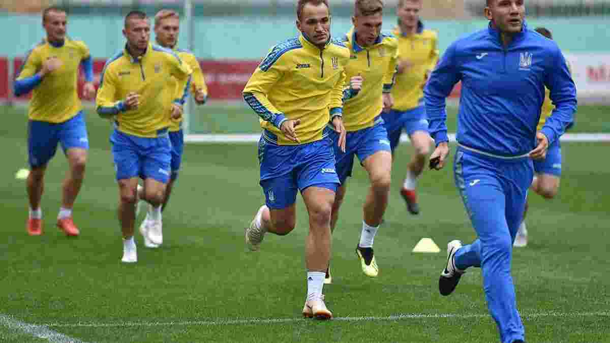 Украина провела первую тренировку во Львове перед матчем против Словакии – как это было