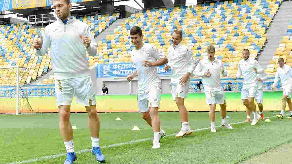 Украина – Словакия: Шовковский помогает Лунину – сборная провела тренировку на Арене Львов