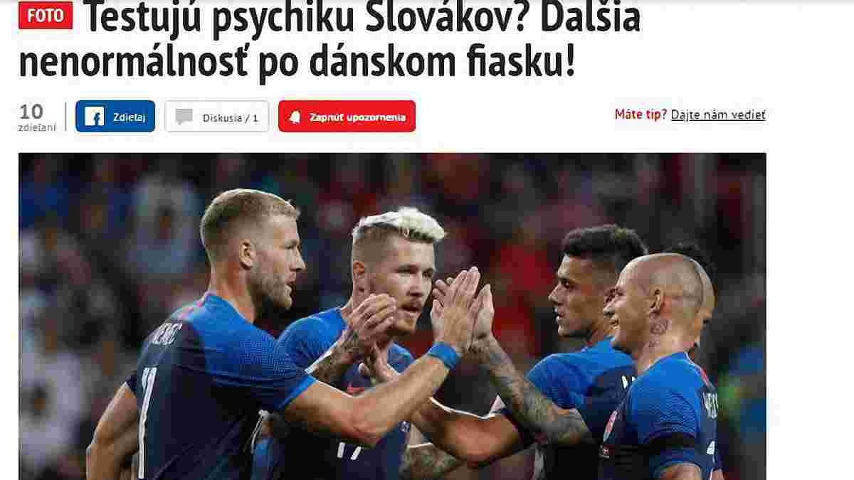 Словацкие СМИ о матче Украина – Словакия: "Еще одна аномалия – они снова испытывают нашу психику?"