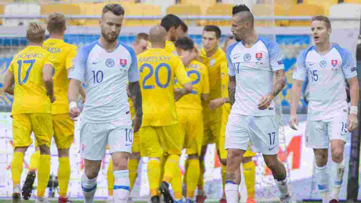 "Это не пенальти", – реакция словацких СМИ на поражение национальной команды от сборной Украины
