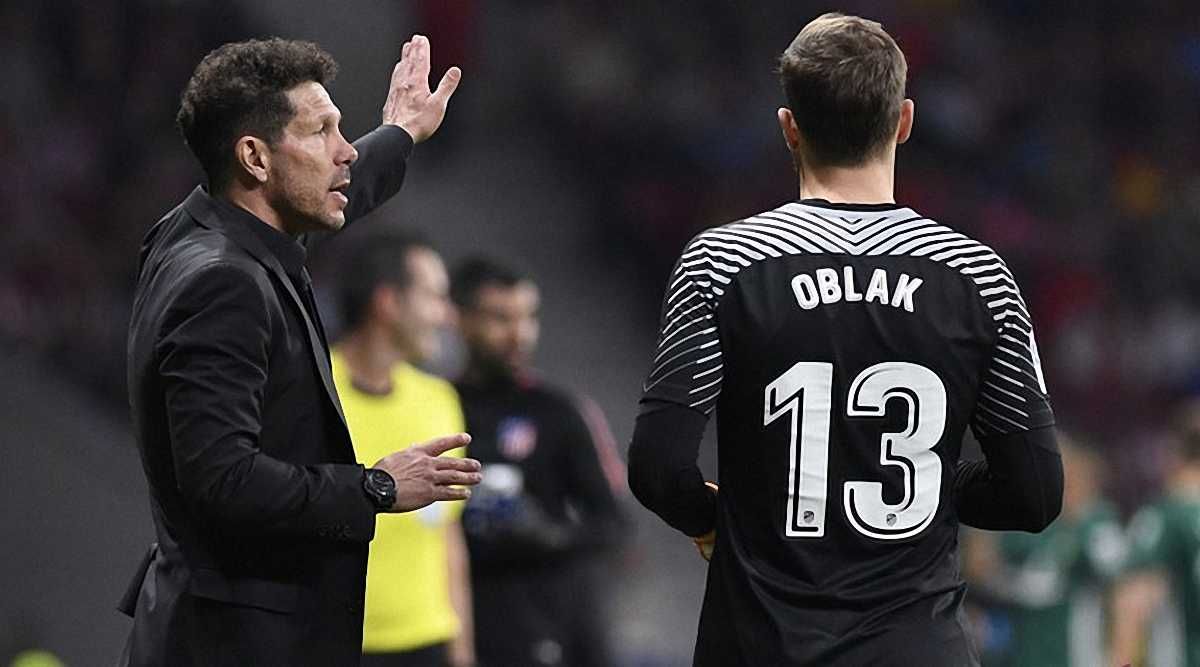 Диего Симеоне и Ян Облак / Фото laliga.es