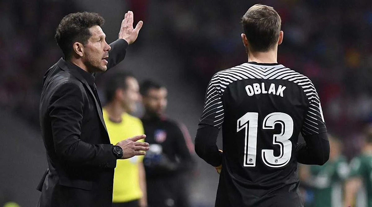 Диего Симеоне и Ян Облак / Фото laliga.es