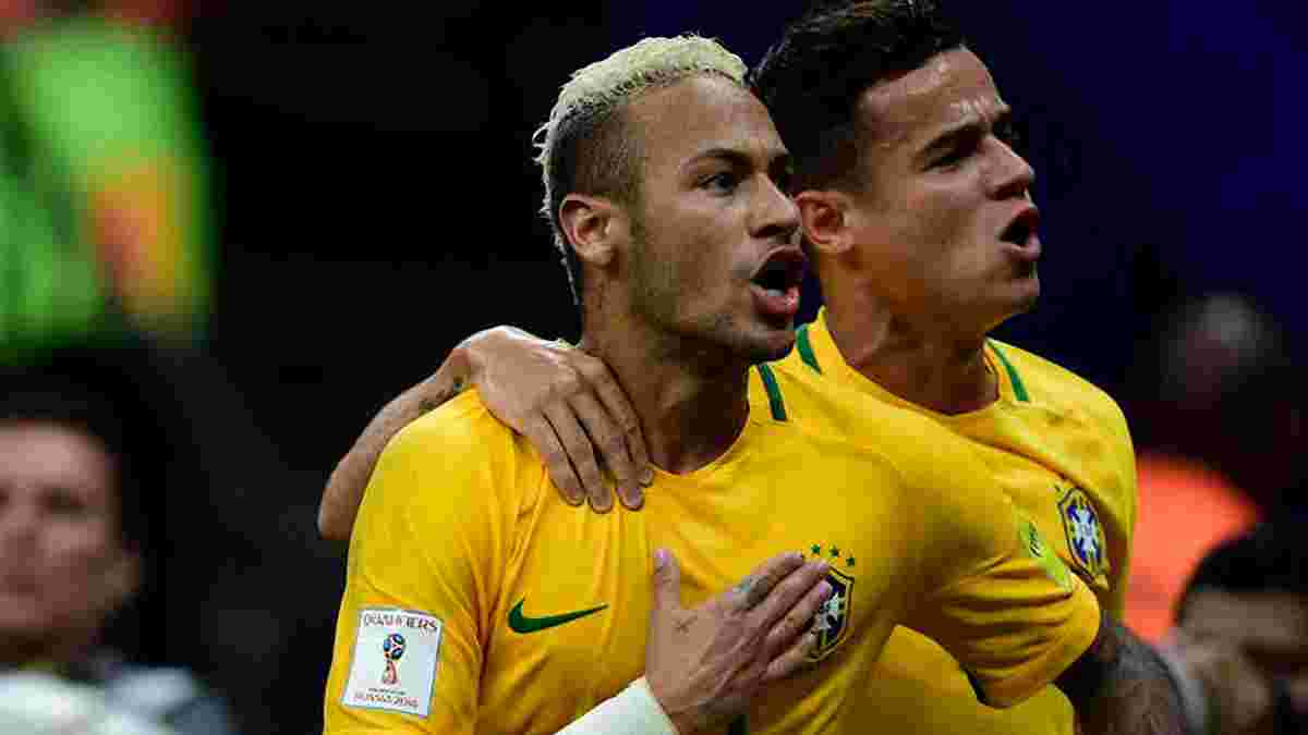 Коутинью опозорил Филипе Луиса на тренировке Бразилии – сумасшедшая реакция Неймара