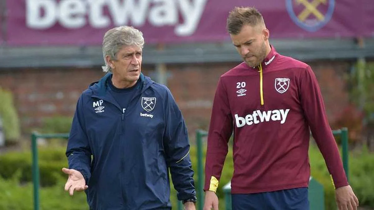 Мануэль Пеллегрини и Андрей Ярмоленко / ФК Вест Хэм