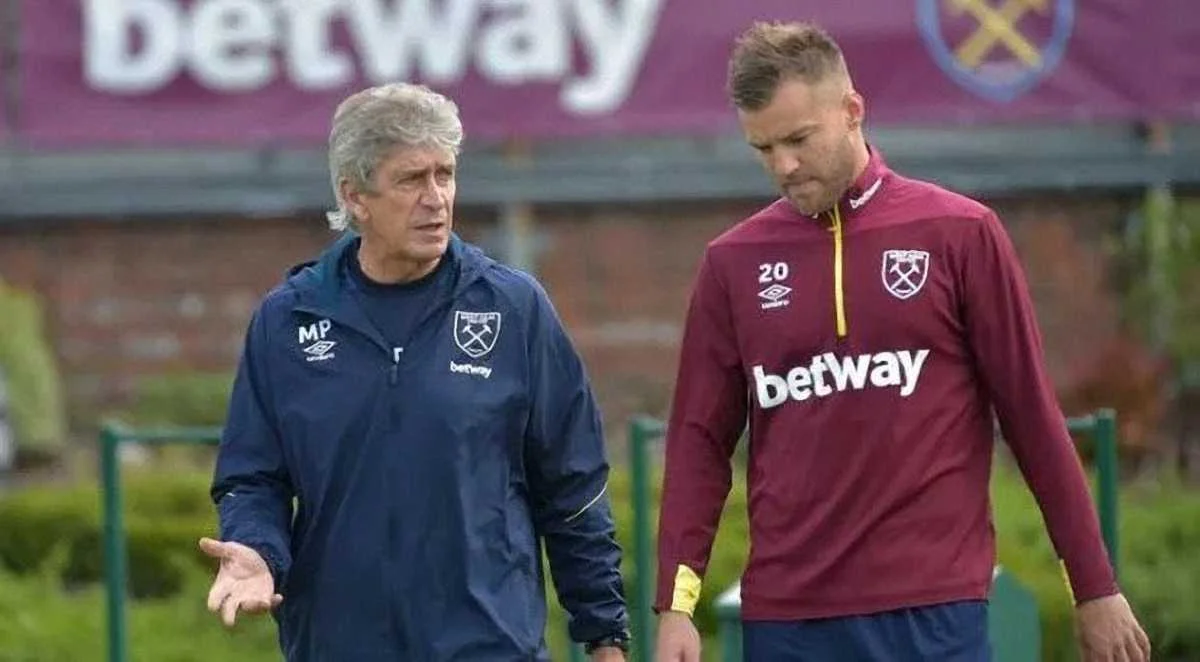 Мануель Пеллегріні та Андрій Ярмоленко / ФК Вест Хем