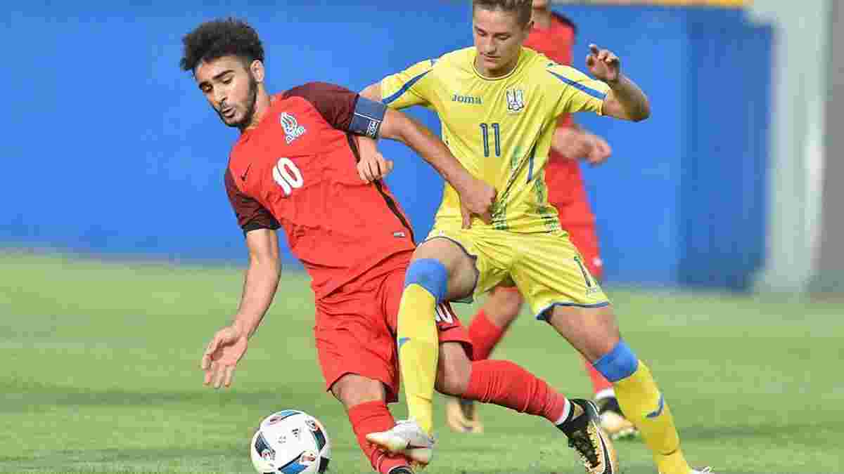 Збірна України U-17 розтрощила однолітків з Азербайджану, забивши 7 голів
