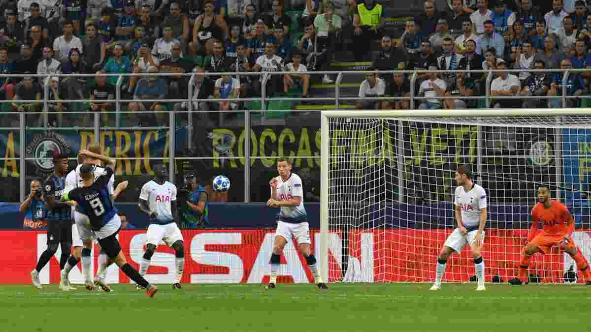 Икарди забил фантастический дебютный гол в Лиге чемпионов ударом издалека
