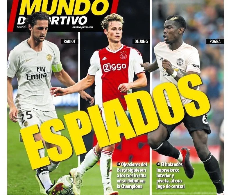 Барселона, трансфери, Погба, Рабйо, Де Йонг