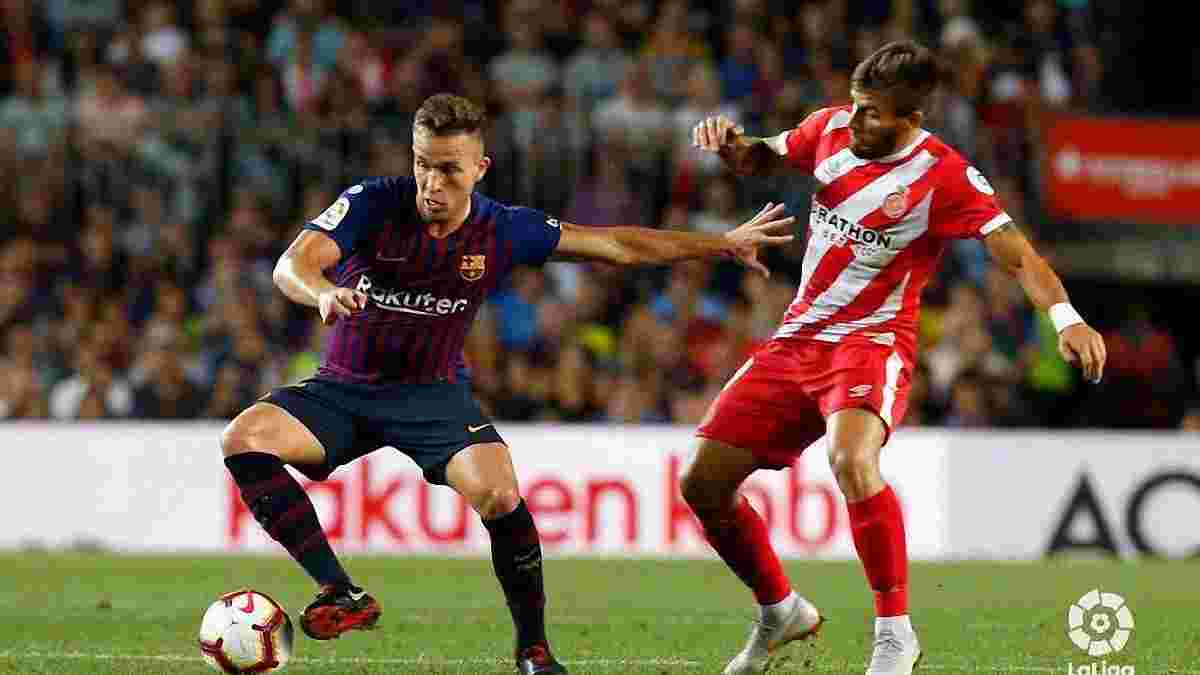 Барселона сенсационно потеряла очки в дерби против Жироны