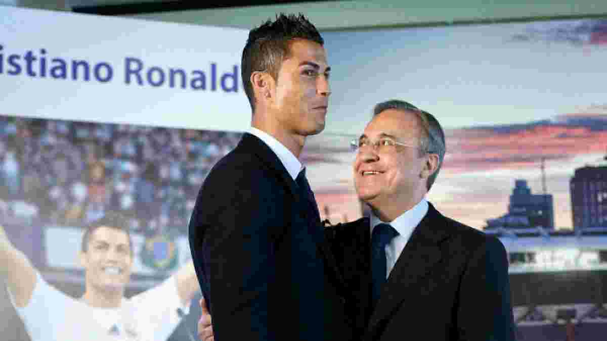 "Роналду ще повернеться в Реал", – Перес сумує за португальцем