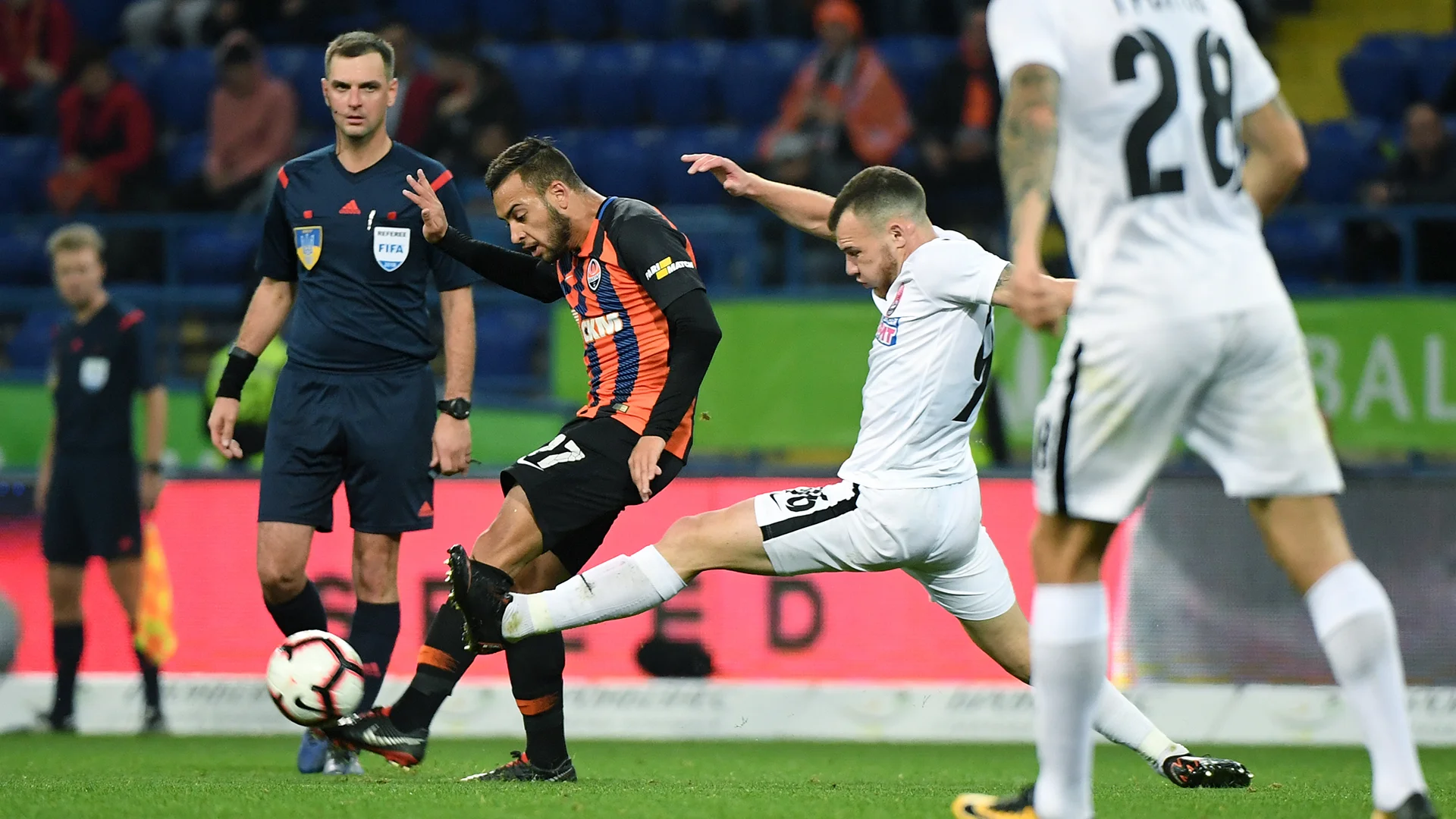 Николай Кривоносов в матче Шахтер – Заря / фото ФК Шахтер