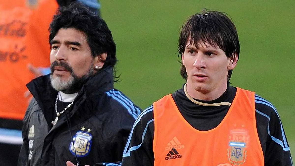 Дієго Марадона та Ліонель Мессі / Фото Eurosport