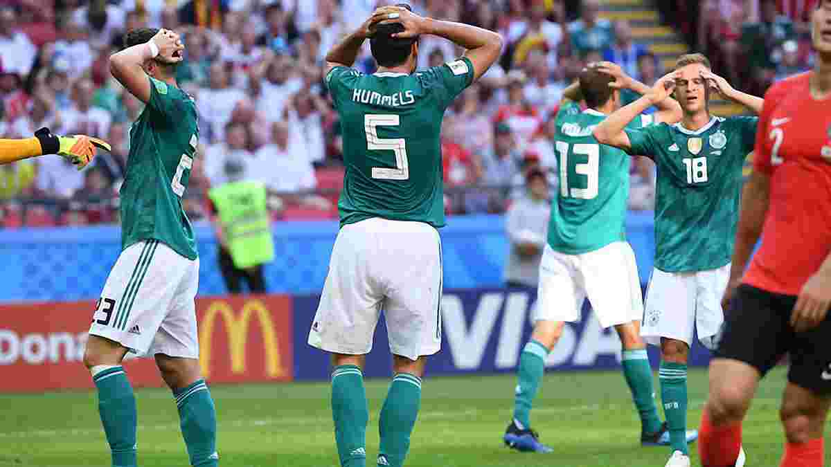 Германия впервые в истории не забила в трех официальных матчах подряд