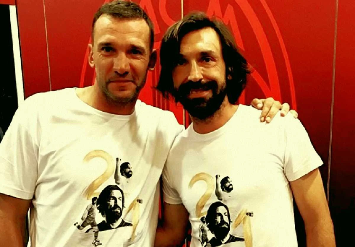 Андрій Шевченко та Андреа Пірло / Instagram