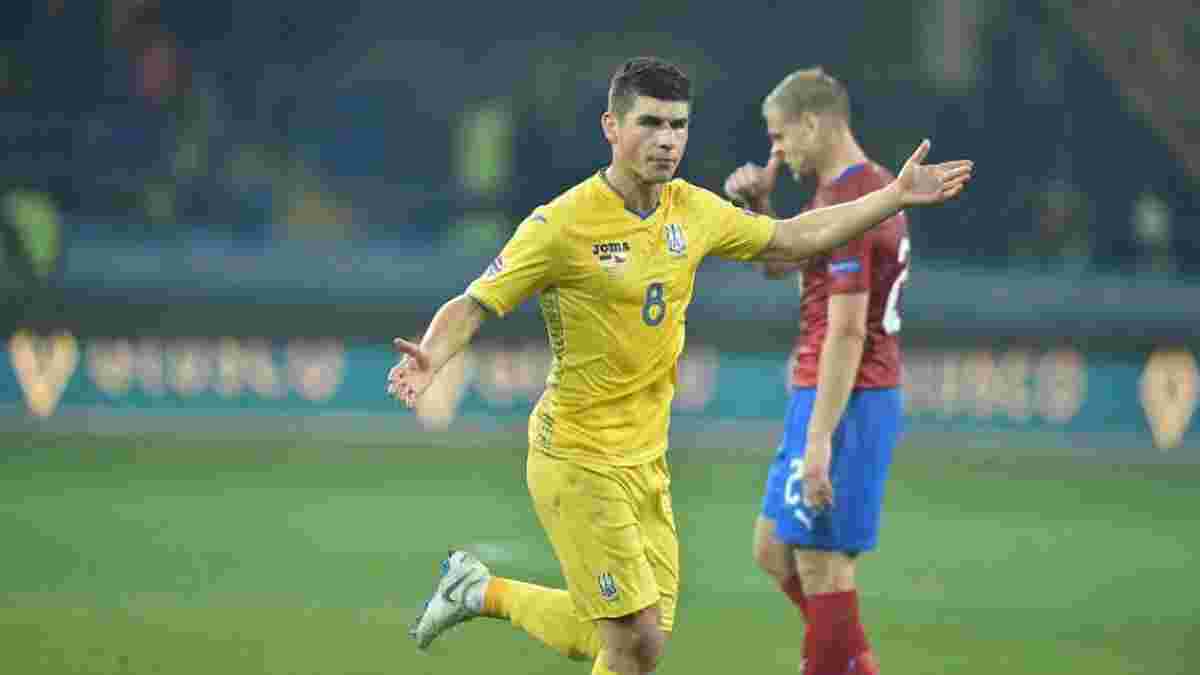Главные новости футбола 16 октября: Украина победила Чехию в Лиге наций и повысилась в классе, умер Олег Базилевич