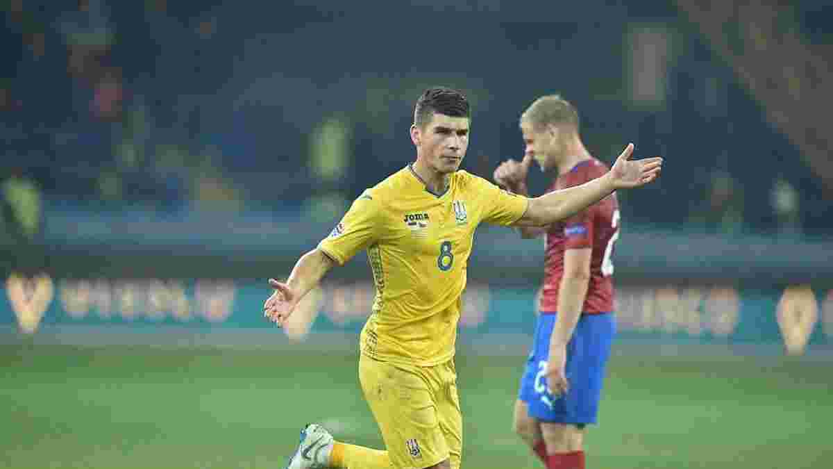 Маліновський – про черговий гол за збірну України: Знаходжу впевненість в собі