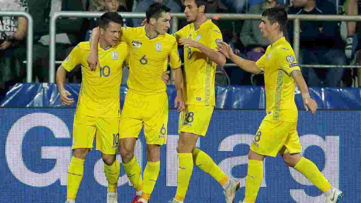 Украина за победу в группе Лиги наций получит 3 млн евро
