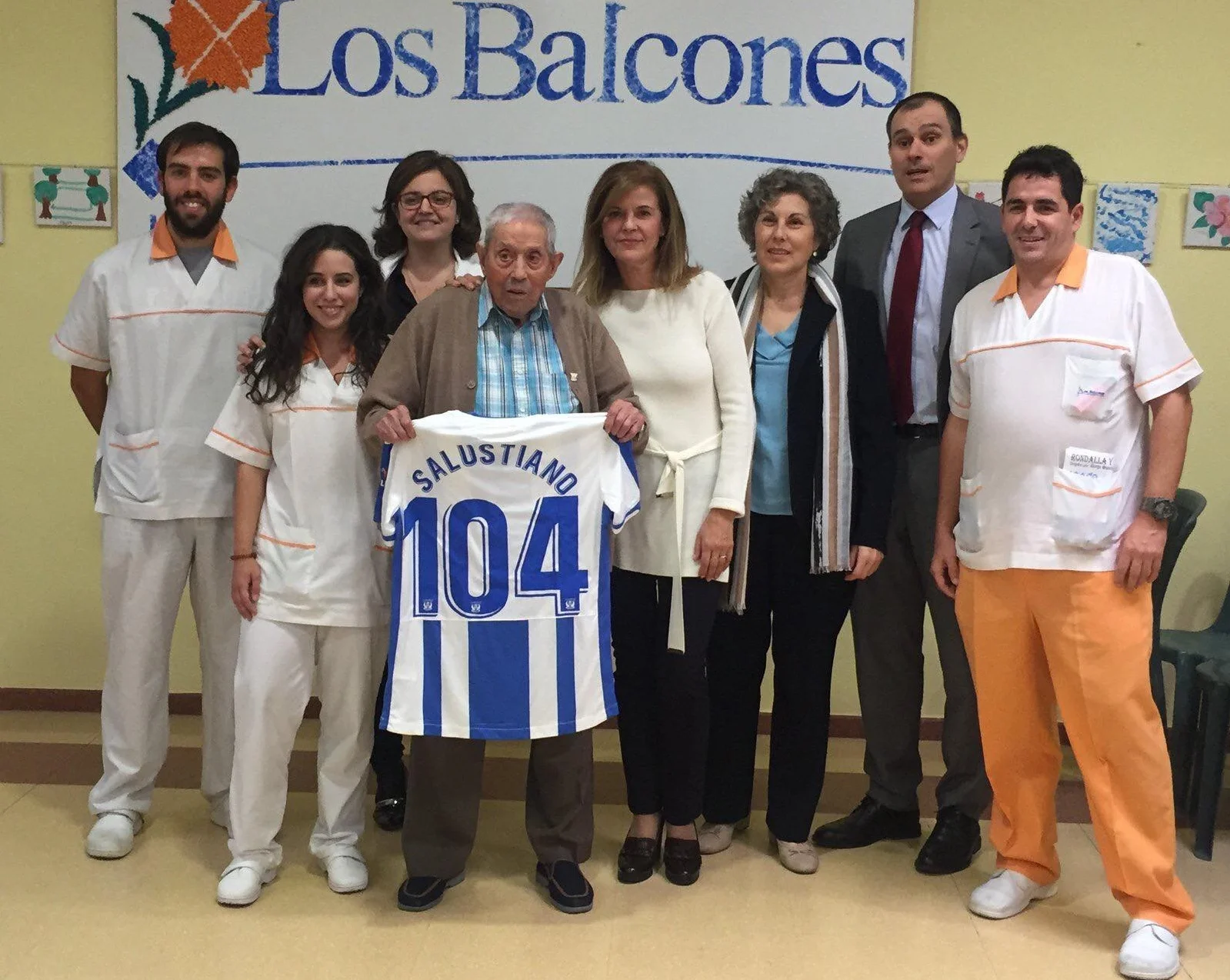 Вітання 104-річного вболівальника Леганеса