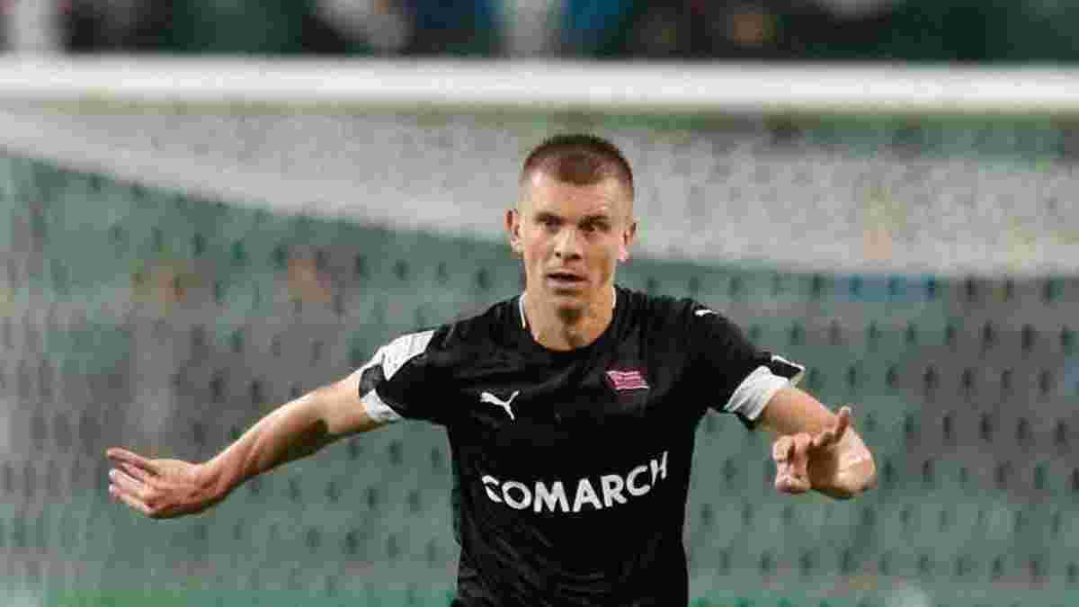 Дитятьев получил рассечение головы в матче за Краковию – игрок показал жуткие кадры