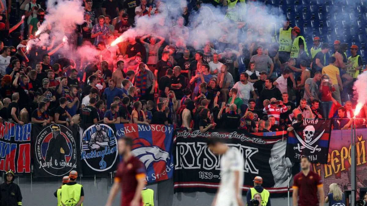 Рома – ЦСКА: перед матчем пострадали фанаты / фото из соцсетей