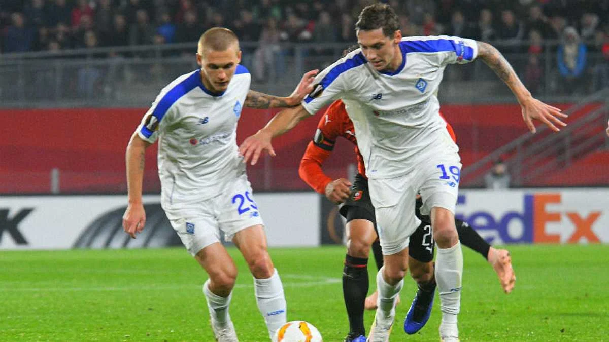 Денис Гармаш в матчі з Ренном / фото: Футбол 24