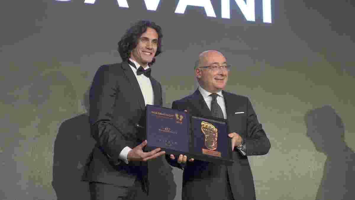 Кавани получил приз Golden Foot-2018