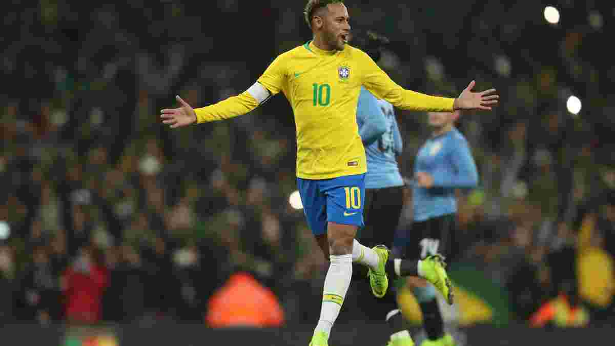 Бразилия благодаря голу Неймара обыграла Уругвай
