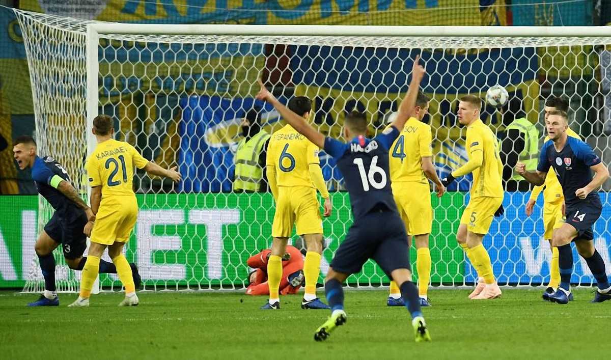 Словакия обыграла Украину