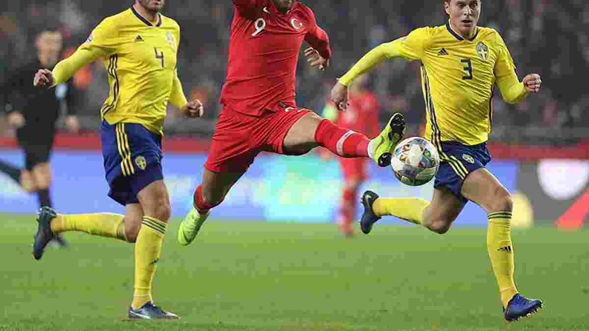 Ліга націй: Туреччина програла Швеції та вилетіла з дивізіону В