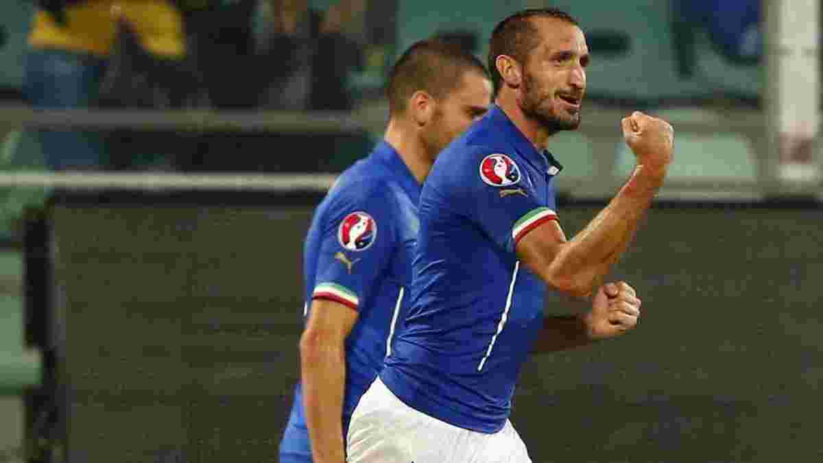 Італія – Португалія: К'єлліні зіграв 100-й матч за національну команду